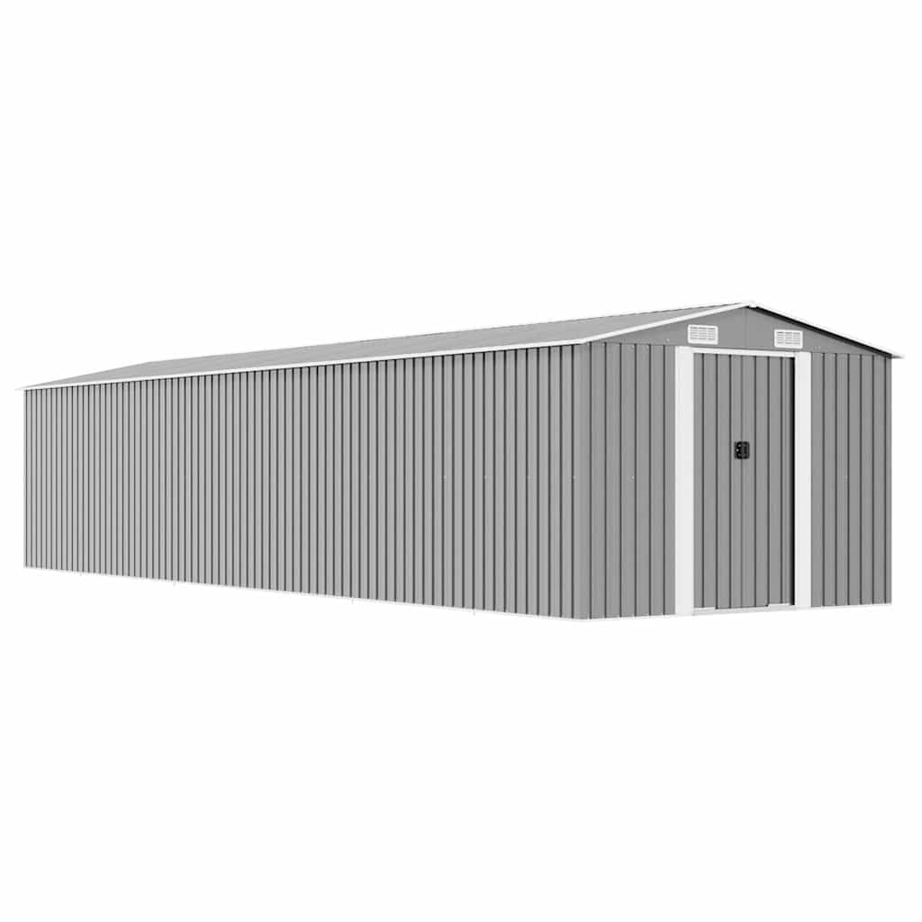 Générique Abri de Jardin Gris 257x779x181 cm Acier galvanisé,47033