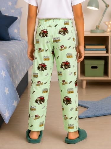 Image of KiddoPanti Boys Printed Pyjama | 100% Cotton Single Jersey Fabric | All Over Printed Design | Relax Fit & Ankle Length | Pyjama Pant