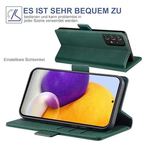 Protection d'écran et étui Samsung A72 vert pour éviter les rayures de clés - 5