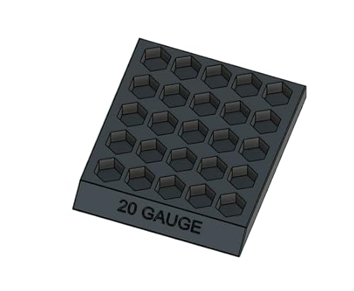 20 Gauge 25 Shotshell Reloading Block Tray