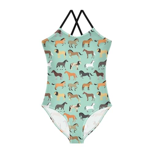 Image of Ollabaky Girls One Piece Swimsuit Bathing Suit Beachwear 3-10T