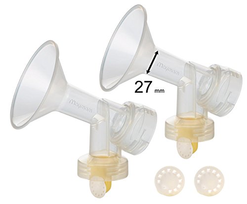 Image of Maymom Breast Pump Accessories Compatible with Medela Pump in Style Pumps, Large Breastshields (27 mm (Large))