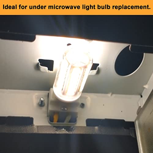 Image of G8 Led Bulb Dimmable Under Microwave Light Bulb 50W Halogen Replacement for GE Samsung LG Over the Range Microwave Hood,120V 5W 500LM Natural White 4000K,Replaces WB08X10057,WB08X10051,2 Pack