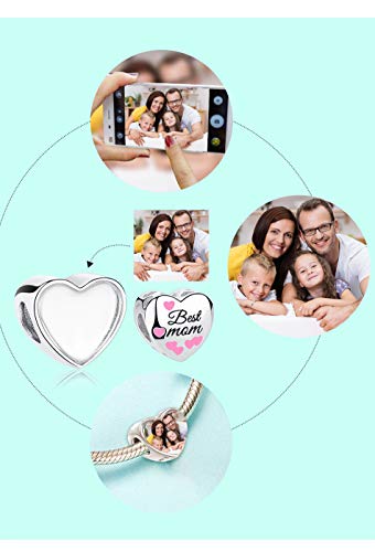 Gaosh Donna Cuore Forma Ciondolo Charms Bead