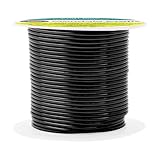 Mandala Crafts Anodized Aluminum Craft Wire for Jewelry Making - Bendable Flexible Black Crafting Wire 14 Gauge Wire Colored for Bonsai - Armature Wire for Sculpting