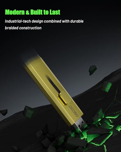 2TB Portable SSD, Up to 1100MB/s, USB 3.2 Gen 2 External Solid State Drive, Dual USB-C & USB-A Ports, Push-Pull Design, Compatible with iPhone 15/16, Android, Mac, Windows