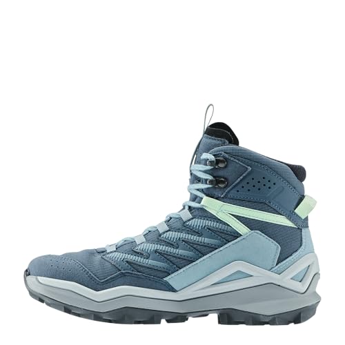 LOWA Maddox PRO GTX MID Ws Chaussures de montagne et de randonnée, bleu fumée, 41 EU