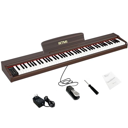 IKTMI 電子ピアノ 88鍵盤 木製 ピアノ 88鍵 DigitalPiano Amazon | IKTMI 電子ピアノ 88鍵盤 木製 ピアノ 88鍵 Digital