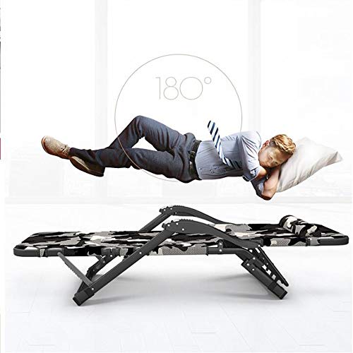 Chaise pliante portable camouflage avec matelas confortable - 6