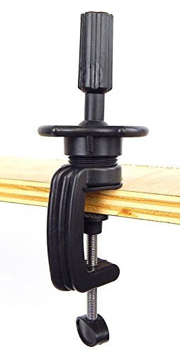 COSMETOLOGY MANNEQUIN HEAD WIG HOLDER STAND DESK TABLE CLAMP (Black)
