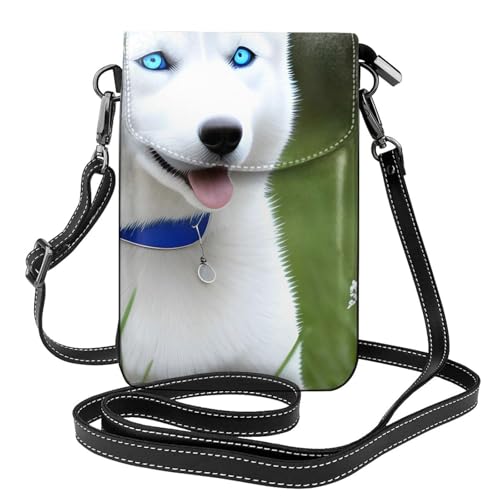 Sac à bandoulière imperméable en cuir durable husky blanc