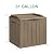 Homall 31 Gallon Resin Deck Box Waterproof Outdoor Storage Lockable Indoor Outdoor Organization and Storage Container for Patio Furniture Cushions, Garden Tools (Khaki)