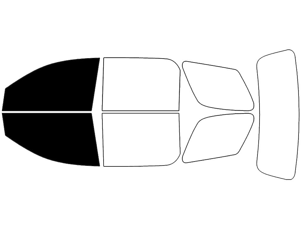 Rvinyl Window Tint Kit Compatible with GMC Acadia 2007-2012 - Front Precut Kit - 5%