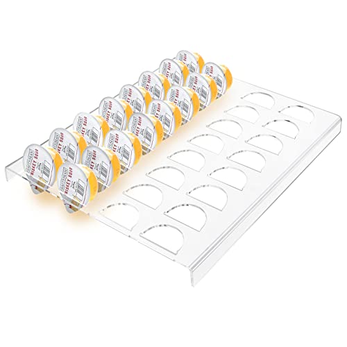 Urcreeds Cocktail Capsules Holder Compatible With Bartesian Capsules,Acrylic Tassimo Coffee Capsule Drawer Storage for Kitchen, Home, Office - Clear,32 Slots
