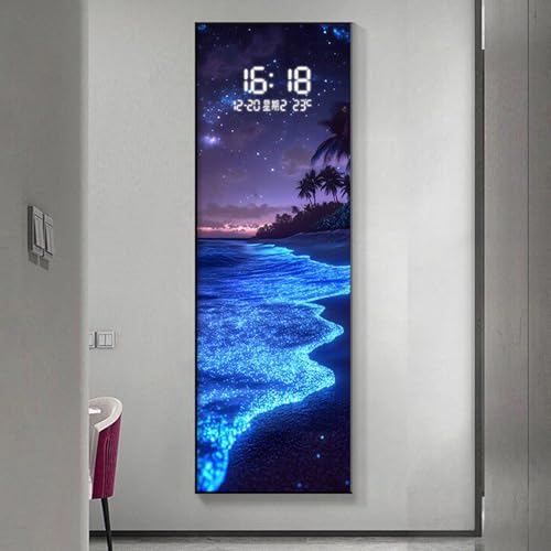 Cuadro Decorativo para Tapar Cuadro Eléctrico de Luz, Panel de Cristal Moderno para Ocultar Contador Eléctrico, Tapa de Caja de Distribución para Casa y Hotel(Style-f,14'/35cm)
