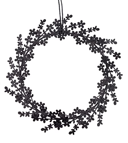 Metall Blütenkranz Blume schwarz Fensterdeko Blüten Frühlingsdeko D21cm Metall Blütenkranz Blume schwarz Fensterdeko Blüten Frühlingsdeko D21cm