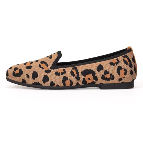 Image of Frank Mully Women's Loafer Flats Square Toe Comfortable Office Work Shoes, Cute Penny Loafer Slip On Walking Driving Shoes