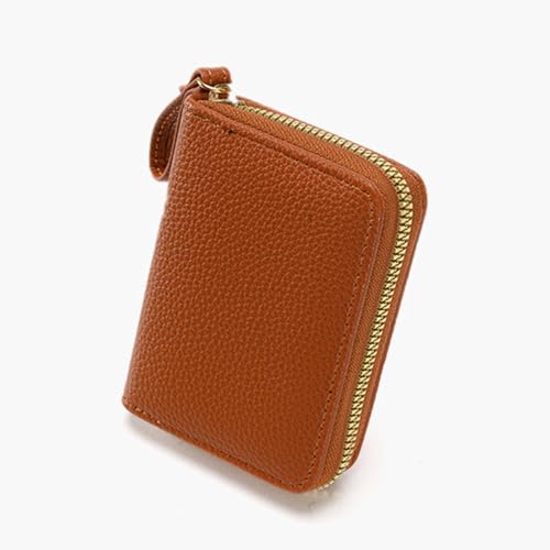 Stylish Multicolor Card Holder Wallet Compact Coin Purse with & Strap Card Bag for Men & (Yellow)4