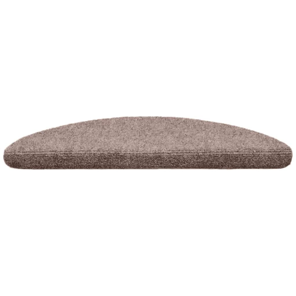 Samoprzylepne maty na schody, 30 sztuk, 56 x 17 x 3 cm, jasnobrązowe, antypoślizgowe, ochrona na drewniane schody, ochraniacze na schody, dywan na schody wewnętrzne, bezpieczeństwo