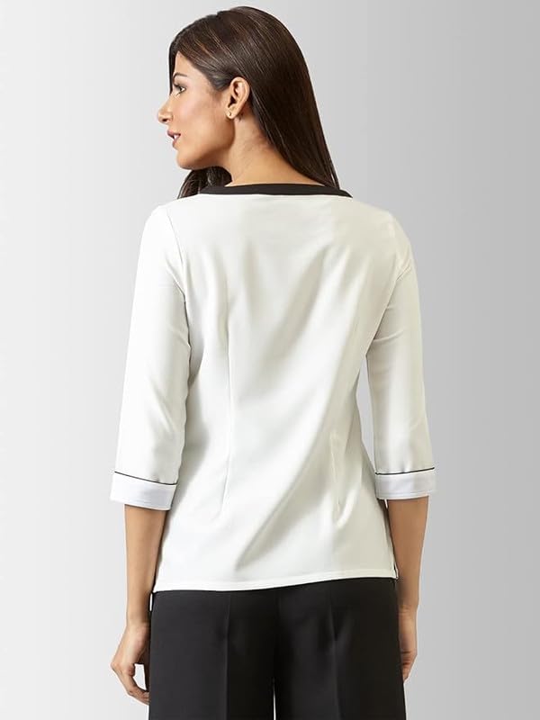 Image of FableStreet Women Cowl Neck Satin Casual Top | Perfect for Outings, Formal