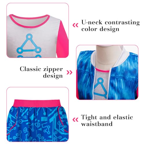 Disfraz completo Vampires Cheerleader para niñas 6-7 años miniatura 5