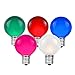 Novelty Lights 25 Pack G50 Outdoor Patio Globe Replacement Bulbs, Multi, E17/C9 Base, 7 Watt