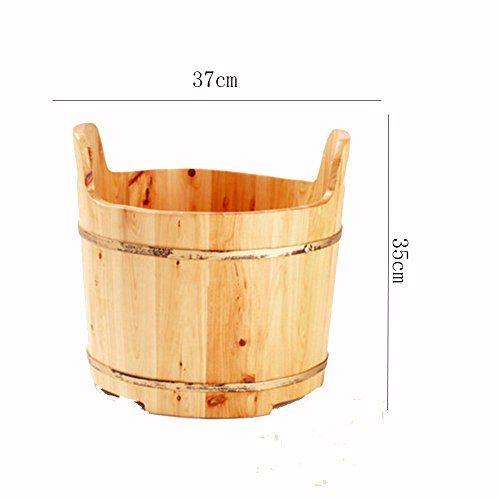 Bañera para pies de cedro con masaje y burbujas miniatura 2