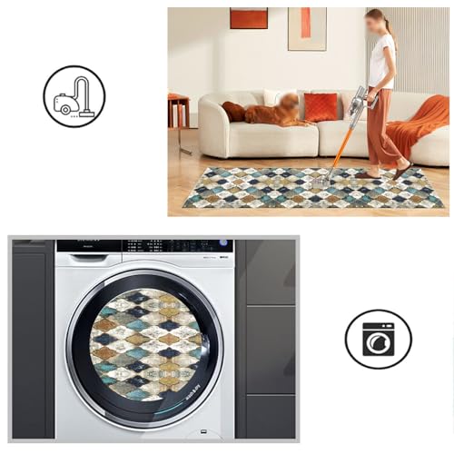 Qemgrste Hallway Runner, Washable Hallway Carpet Runners, Non-Slip Floor Mats for Kitchen, Rugs for Hallway Low-Plie Runner Rug Absorbent Floor Carpet Area Rug for Living Room Entryway 80 x 250 cm - Cosy Home Interiors Qemgrste Hallway Runner, Washable Hallway Carpet Runners, Non-Slip Floor Mats for Kitchen, Rugs for Hallway Low-Plie Runner Rug Absorbent Floor Carpet Area Rug for Living Room Entryway 80 x 250 cm - Image 6