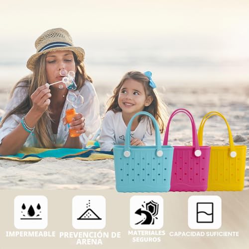 Bolsa de goma pequeña para playa impermeable y portátil 3
