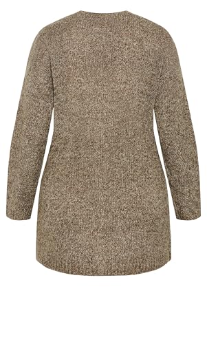 Image of Avenue Women's Plus Size Cardigan - Amber Boucle