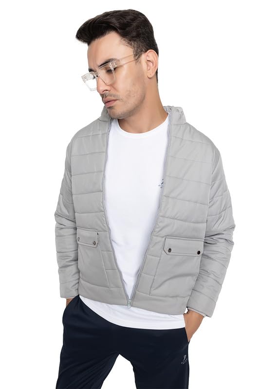 Image of Men's Quilted Winter Jacket /Full Sleeves /Puffer and Bomber