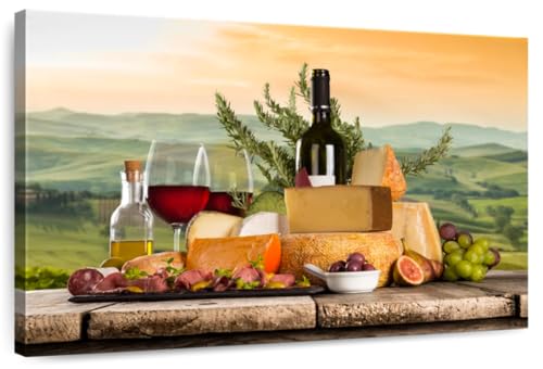 ElephantStock Perfect Wine Pairing Canvas - 1 Panel Painting Art
