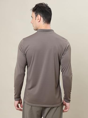Image of TECHNOSPORT Men's 100% Polyester Slim Fit T-Shirt - (P710 P ) Pack of 1