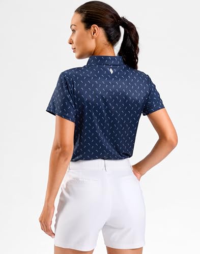 SANTINY Printed Golf Polo