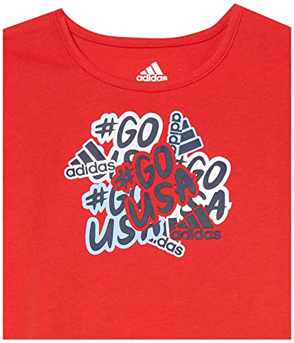 Image of adidas girls Graphic Tee & Gym Shorts T-shirt Set