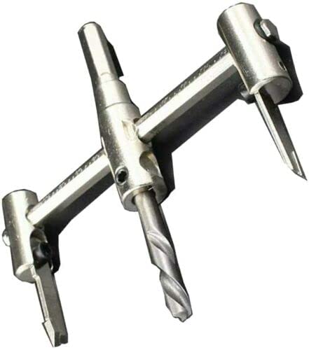 Boxonly Sierras de agujero Broca de corte redondo Cortador de madera 1.575-11.811 in Ajustable agujero circular agujero cortador Sierra de agujero