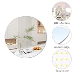 30 cm Selbstklebender Glasspiegel, Runder Glas Spiegel, Großer Wandspiegel Runder Spiegel 2mm Dekorativer HD Wandspiegel Schminkspiegel für Badzimmer, Ankleidezimmer, Wohnzimmer – Bild 4