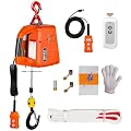 NOLANTISI 2 in 1 Electric Hoist Winch - 2200LBS 38FT 110V Manual, Wired and Wireless Remote Control for Factories, Warehouses, Garages, Etc