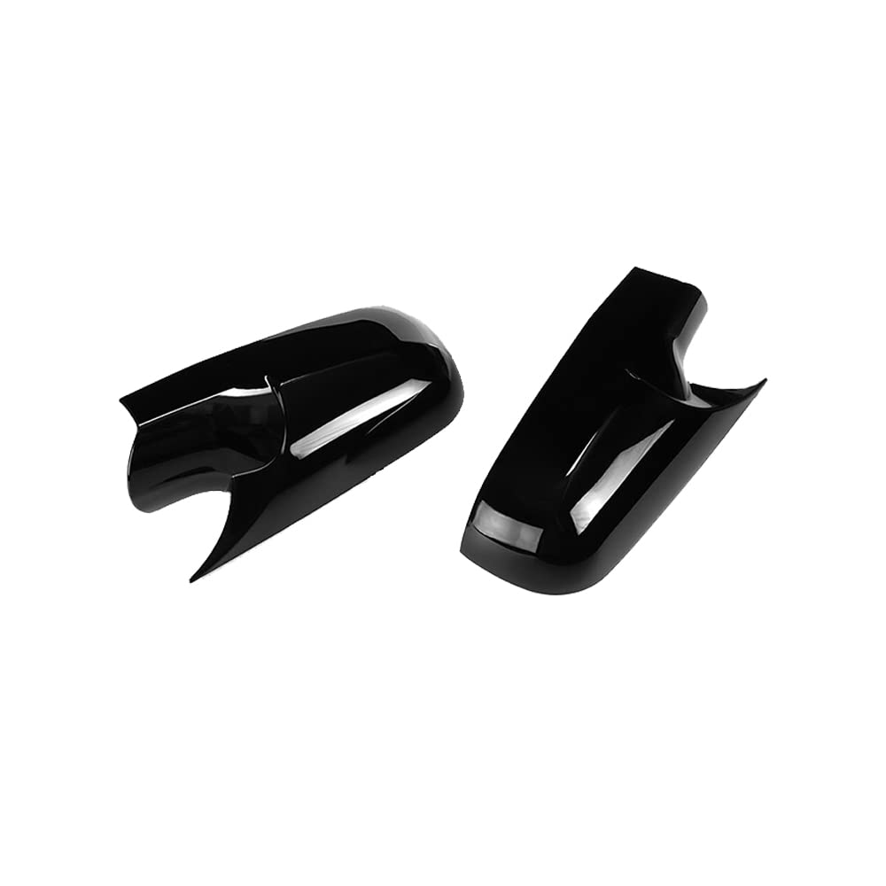 Coque de rétroviseur extérieur Kacepar compatible avec Renault Megane 2 MK2 (2002-2009), noir brillant