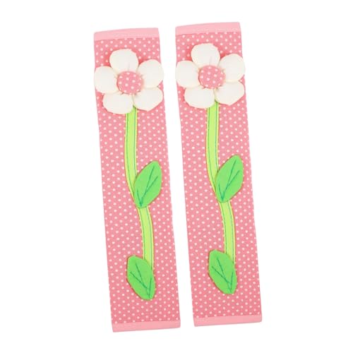 SEWACC 2 piezas Guantes de Protección para Manijas de Refrigerador y Horno Antifrío y Antiestáticos Ajustables y Resistentes Color Rosa Cubiertas para Electrodomésticos