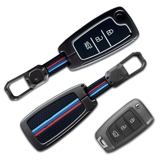 Image of NEODRIFT 'KeyShield' Car Key Cover for Hyundai Creta (Shape 4, 04 Buttons) (Durable, Stylish and 360 Protection)