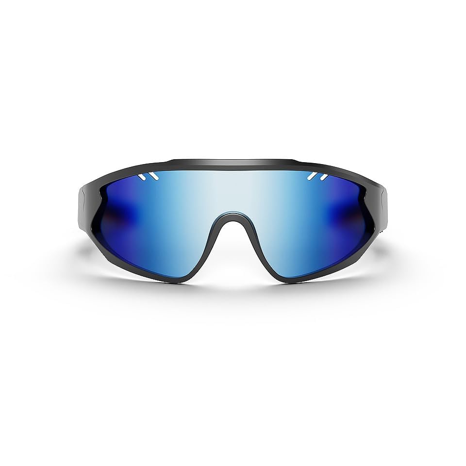 Reebok Voltage Smart Audio Sunglasses, Blue Mirror