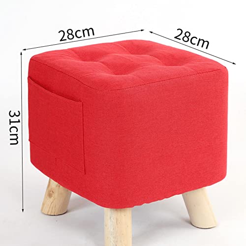 Repose-pieds ottoman en lin : solution gain de place pour petits salons - 3