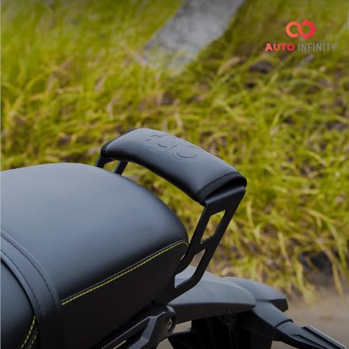 Image of Auto Infinity Grab Rail with Comfort Cushion Compatible with Honda CB350-RS (Black, Pack of 1)