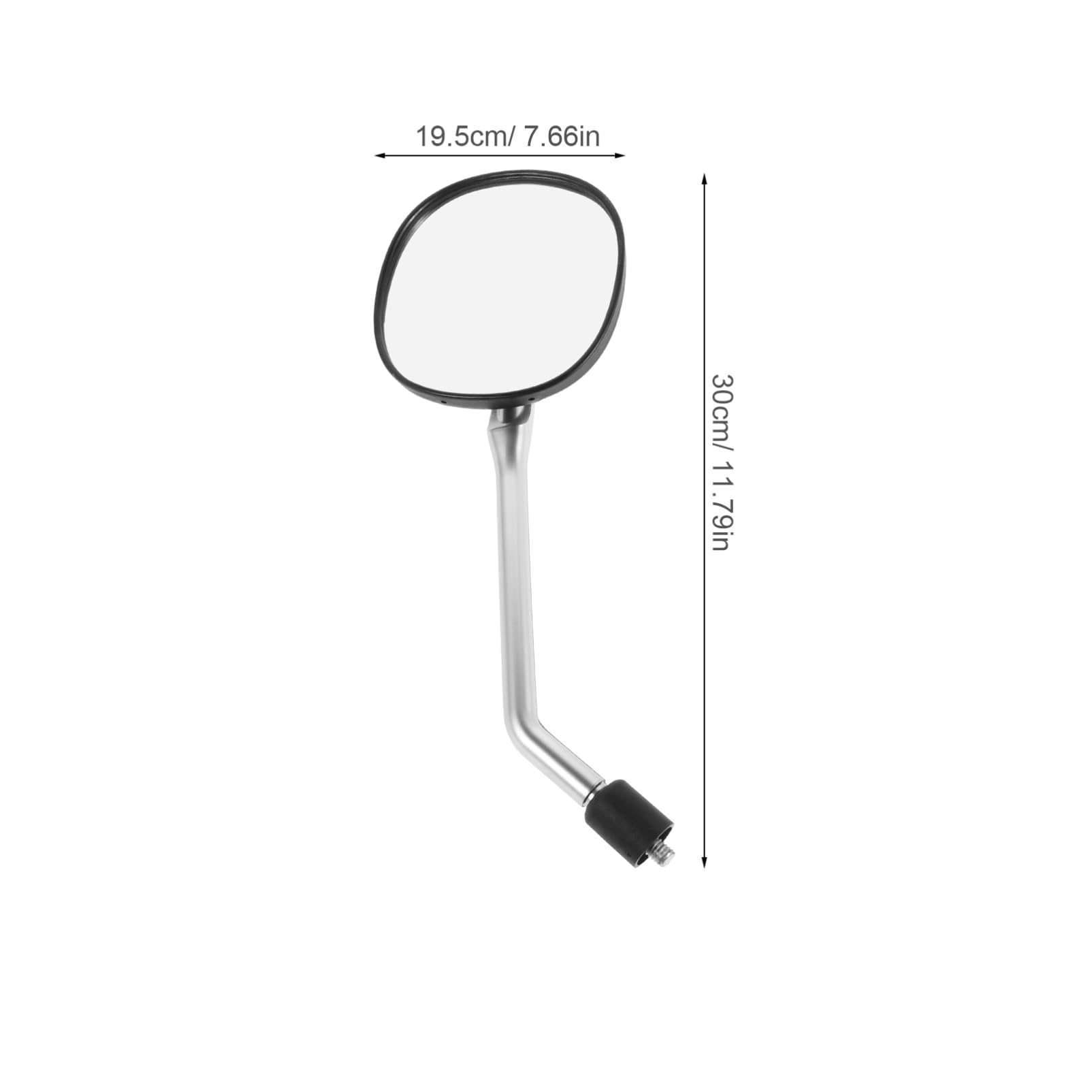 Specchietto Posteriore per Monopattino e Bicicletta Elettrica in Abs Bianco, Sostituzione Montaggio e Miglioramento Campo Visivo