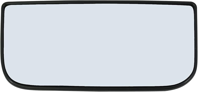 Driver Side Mirror Glass Assembly With Plastic Backing Plate Lower Bottom Towing Compatible with 2006-2020 Chevrolet GMC Silverado Sierra 1500 2500 3500 HD