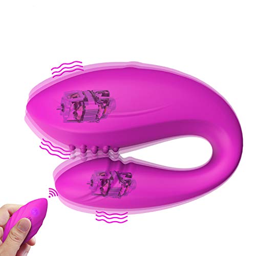 Sèxtôysè Fèmme Vîbrómasséur Vîbrant pour Fèmme Clitôridîén, Gôdemichét Fèmme Vibrànt avec 12 Fréquences et Double Moteur, Conception 100% Étanche (Câble de Charge USB et Pochette de Voyage Inclus)