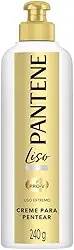 Pantene - Creme de Pentear Liso, Liso Extremo, Frizz Control, sem Sal, 240 ml