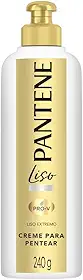 Pantene - Creme de Pentear Liso, Liso Extremo, Frizz Control, sem Sal, 240 ml