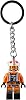 LEGO Star Wars Luke Skywalker Pilot Outfit Minifigure Keychain 854288, Orange, Small, Orange, S